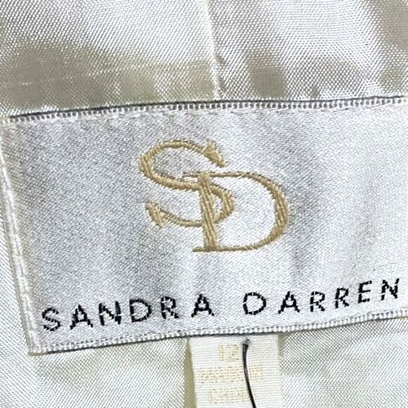 Sandra Darren Lined Jacket Blazer Womens Size 12 Short - Picture 3 of 8
